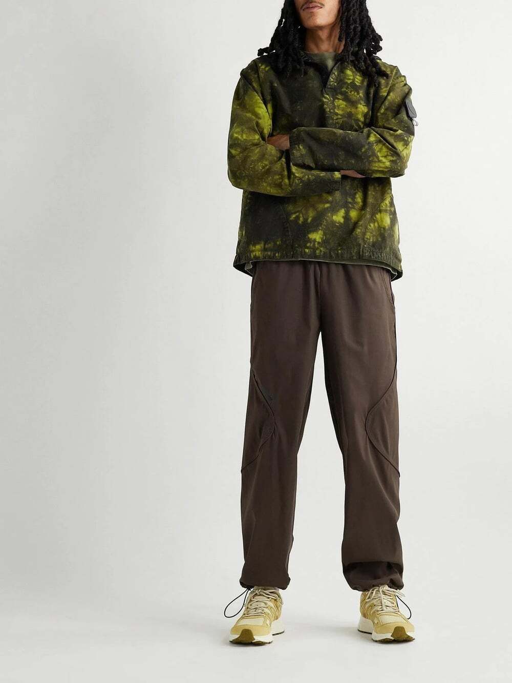 AFFXWRKS Transit Shell Track Pants US L EU 50 Mens Brown Kiko Affix $270